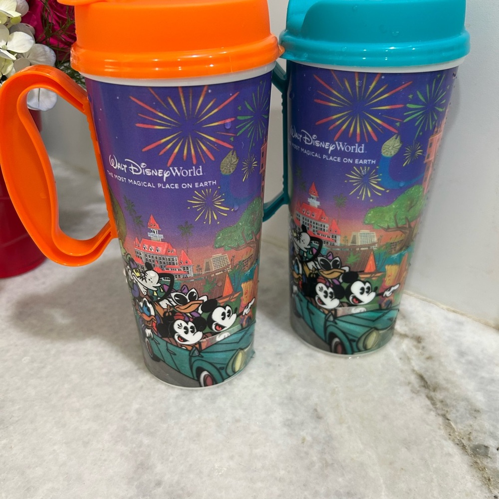 Disney resorts 2025 Travel Mugs - Orange and Blue